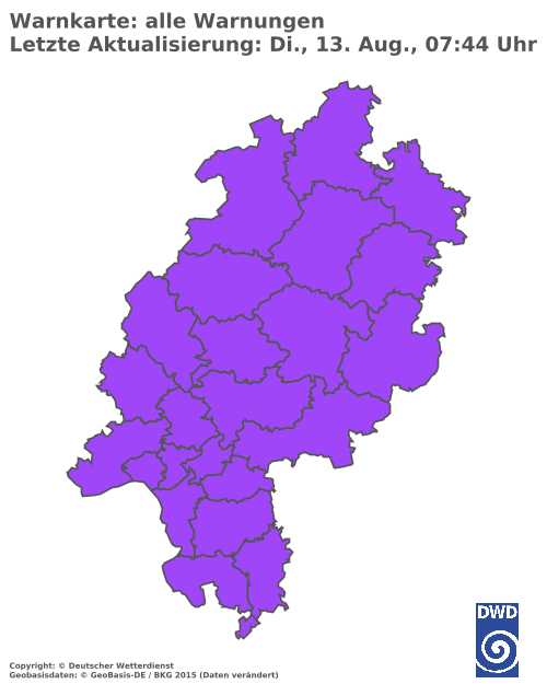 Aktuelle Wetterwarnungen für  Offenbach